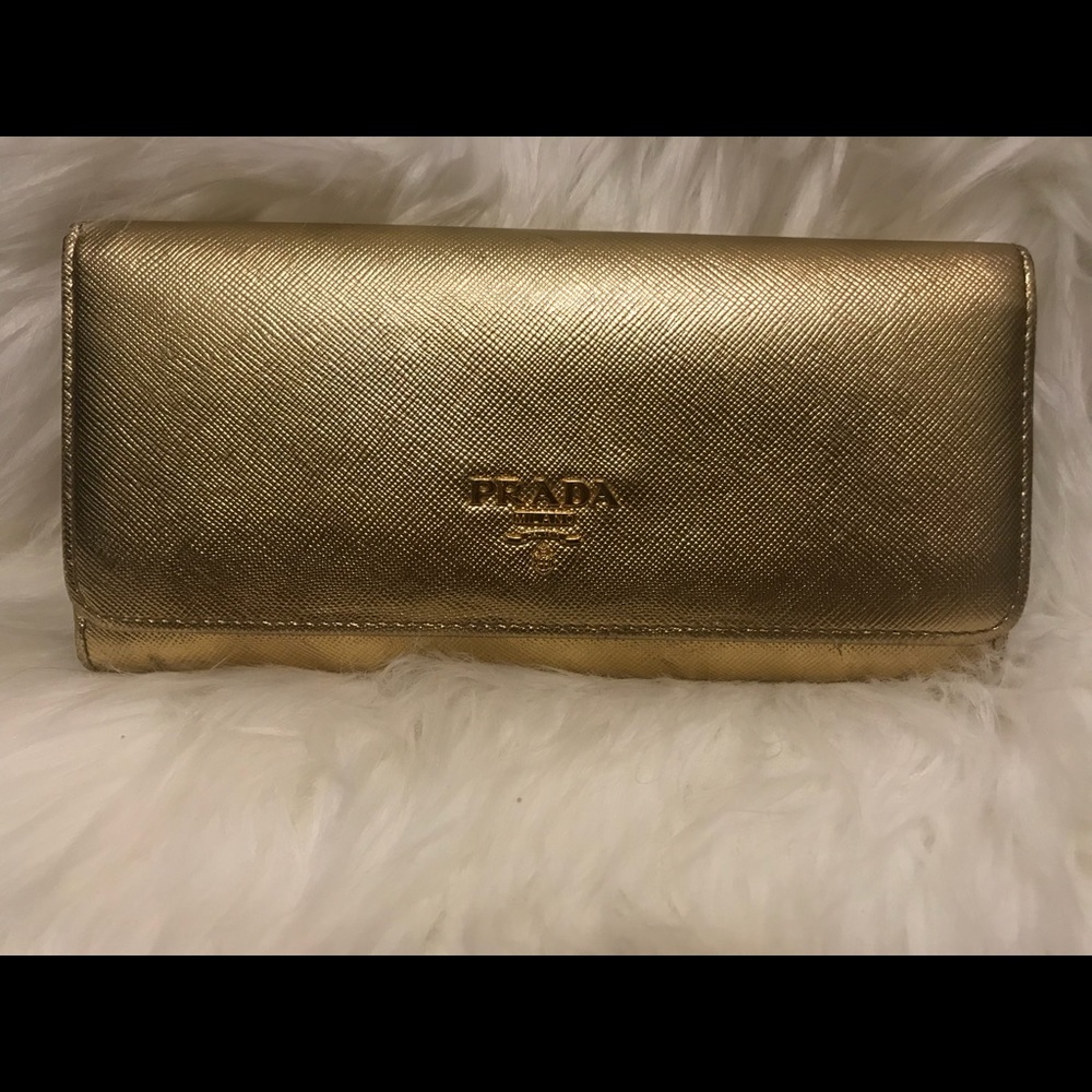 Prada Saffiano Wallet/Clutch